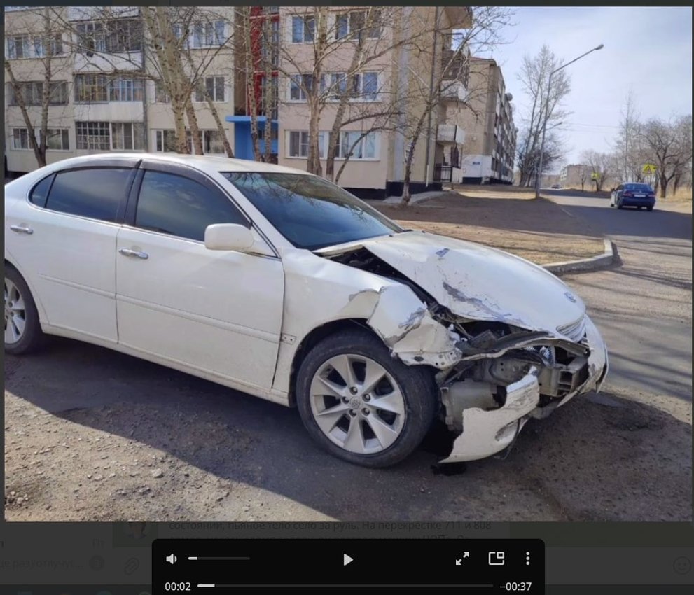 Пьяный адвокат устроил ДТП в Краснокаменске — пострадал водитель машины охраны