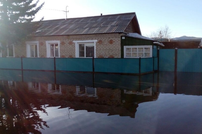 Село Красный Чикой Забайкальского края затопило талыми водами