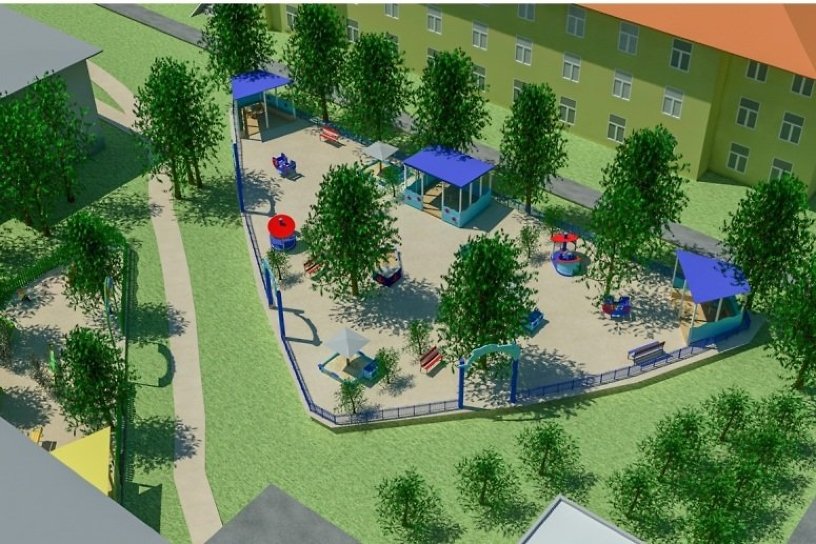 Десять новых детских площадок построят на территории больниц в Чите